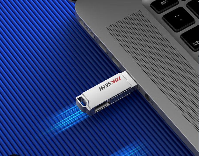 海康威视（HIKVISION）128GB Type-C USB3.2手机U盘X327C银色 高速读写双接口手机电脑通用车载优盘